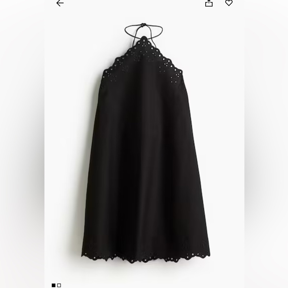 NWT H&M Eyelet halter Beach Dress